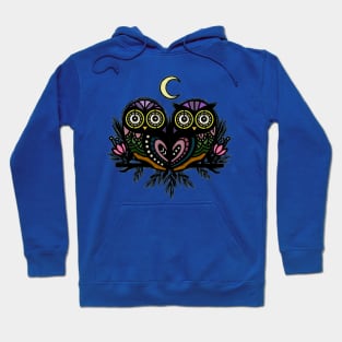 A Perfect Pair Of Midnight Moonlit Owls Hoodie